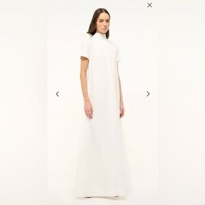 STAUD ILANA DRESS WHITE